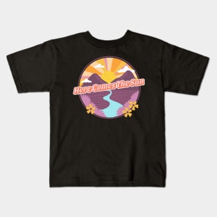 Here Comes the Sun - Retro Hawaiian Kids T-Shirt